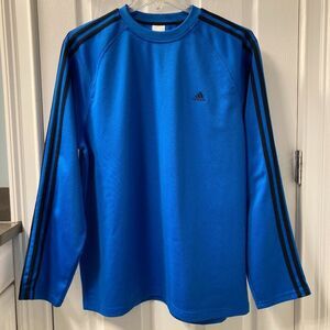 Adidas Long Sleeve Athletic Knit Pullover Shirt Size XL